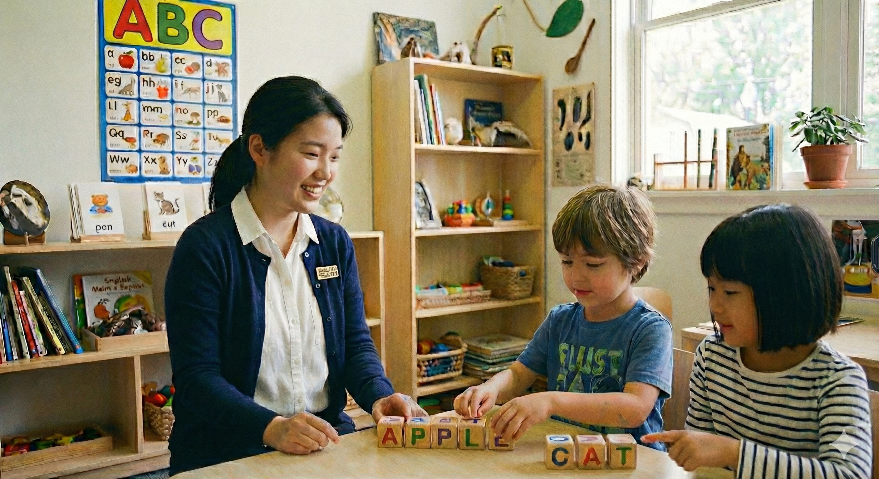 アルクKiddyCAT市川菅野の先生と楽しく学ぶ子どもたち